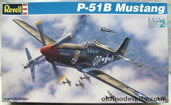 Revell 1/32 North American P-51B Mustang - 'BEE' Major Duane Beeson (19 Kills) 334th Fighter Squadron, 4773 plastic model kit